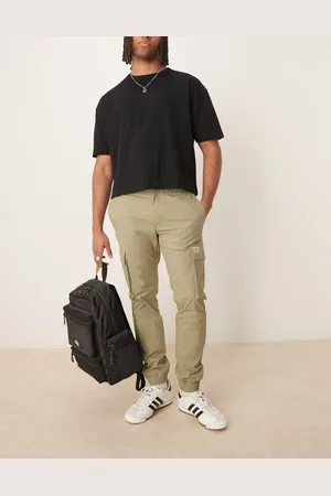 Calvin Klein Skinny washed cargo trousers in beige