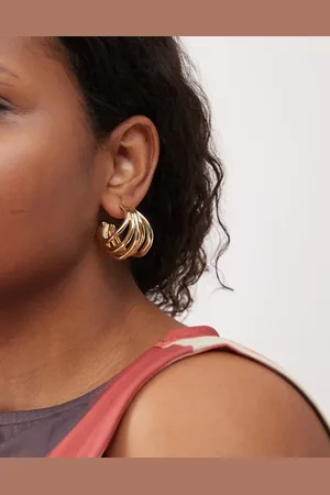 petit moments Napa triple hoop earrings in