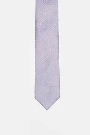 ASOS Textured tie in lilac