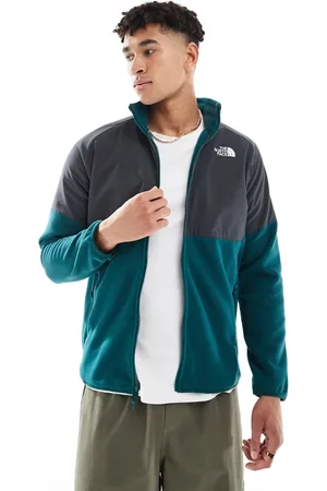 The North Face Glacier heavyweight full-zip fleece in and grey