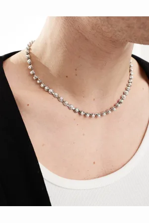ASOS Faux pearl chain necklace in tone