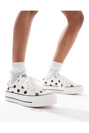 Converse Chuck Taylor All Star Ox Lift trainers in polka dot