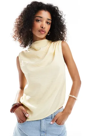 ASOS Drapey asymmetric sleeveless top in