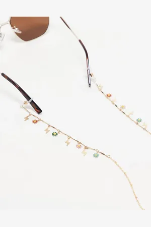 South Beach Flower embellished sunglasses chain in