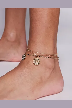 Aldo Magiclove multirow coin pendant anklet in