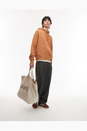 ARKET Relaxed terry hoodie in terracotta