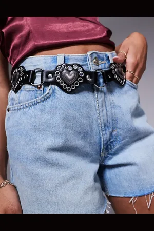 South Beach Heart tassle detail belt in