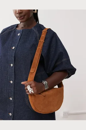 Barneys Originals Suede cross body bag in tan