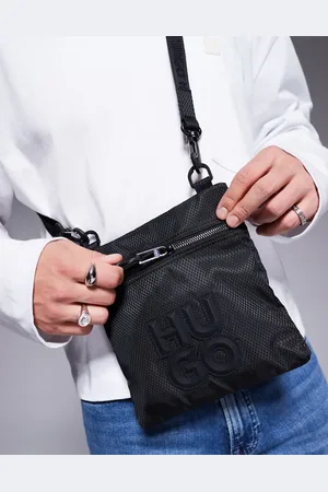 HUGO BOSS Malick stacked logo crossbody bag in