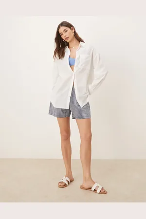 Stradivarius Linen look shirt in