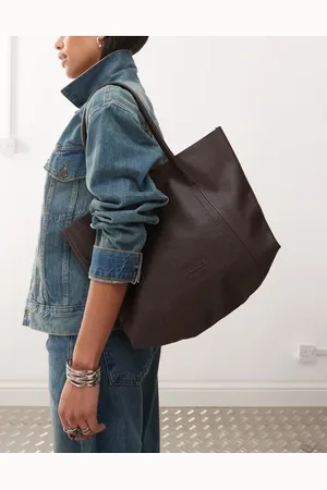 Barneys Originals Leather tote bag in