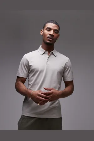 MANGO Poloshirt in stone