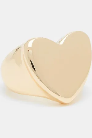 ASOS Pinky ring with puff heart detail in tone