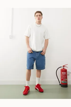 Santa Cruz Big carpenter denim shorts in mid wash