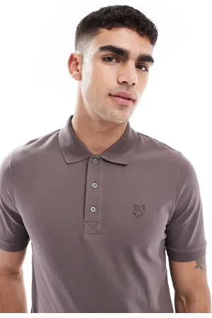 Lyle & Scott Superfine polo shirt in truffle