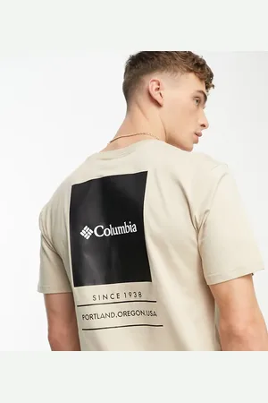 Columbia Barton Springs t-shirt in beige Exclusive at ASOS