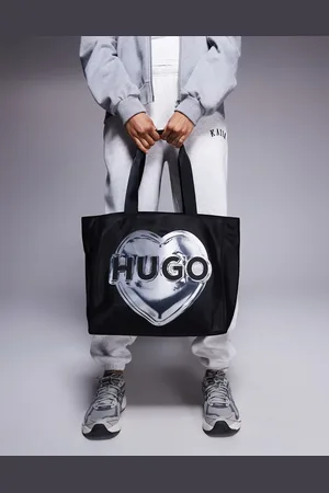 HUGO BOSS Becky large tote bag with heart print in