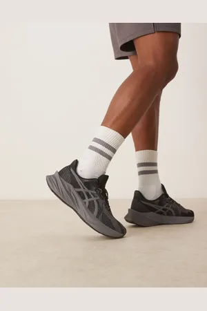 Asics Dynablast 5 running trainers in carbon and