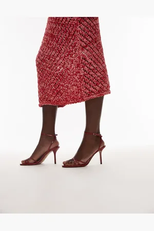 MANGO Crossover strap detail heels in