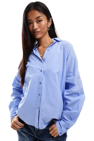 Pieces® Oversized casual cotton shirt in