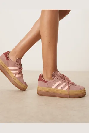 adidas Gazelle Bold platform trainers in warm clay