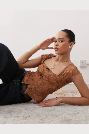 Reclaimed Smock top in paisley print