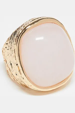 ASOS Oversized ring with resin quartz design in tone