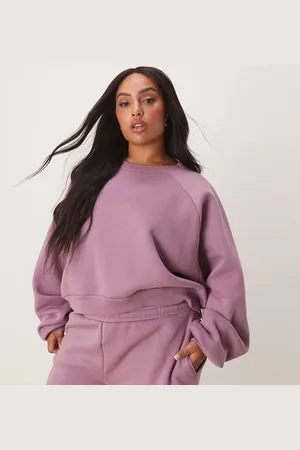 ASOS ASOS DESIGN Curve balloon sleeve sweat co-ord in dusky