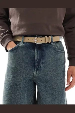 River Island Suedette belt in stone