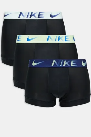 Nike Dri-Fit Essential Microfibre 3 pack trunks in with contrast waistband