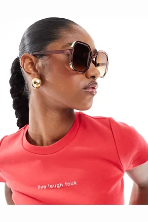 AJ Morgan Oversized round sunglasses in