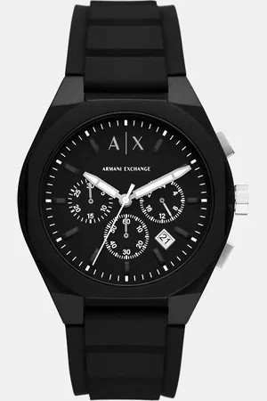 Armani Exchange Chronograph silicone watch in