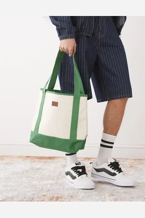 Vans Pergs midi tote in off and green