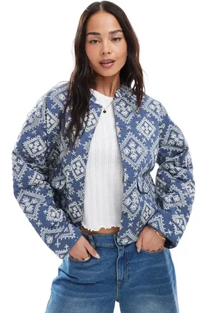 ONLY Quilted jacket in tile print