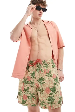 Hunky Trunks Textured palm swim shorts in