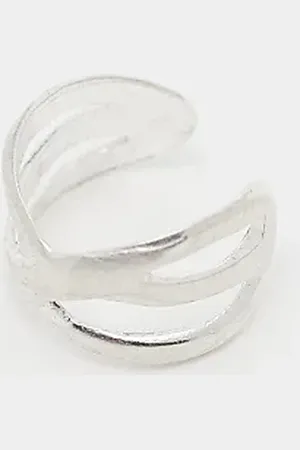 Kingsley Ryan Crossover ear cuff in sterling