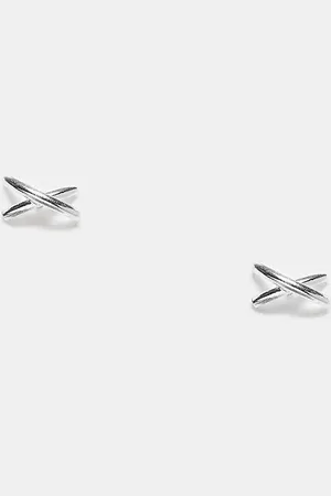 Kingsley Ryan Cross stud earrings in sterling
