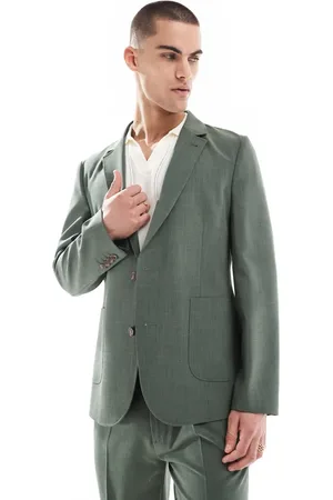 ASOS Skinny summer suit jacket in crosshatch