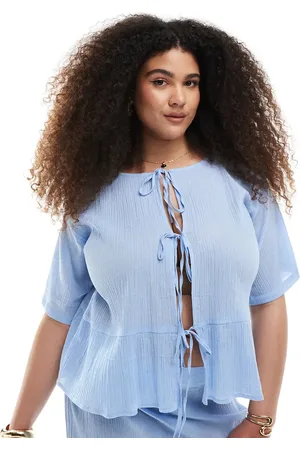 Esmée Exclusive tie front beach top in