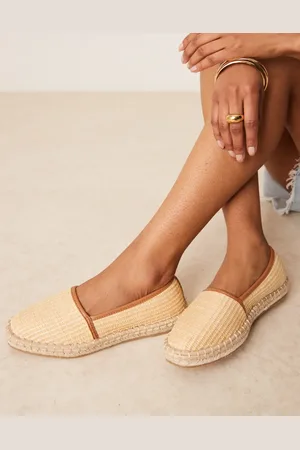 ASOS Joey closed toe espadrilles in natural raffia