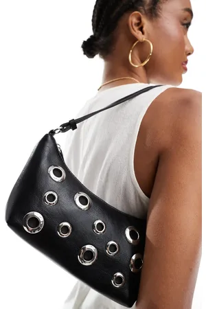 ASOS Scoop shoulder bag with studded eyelets in