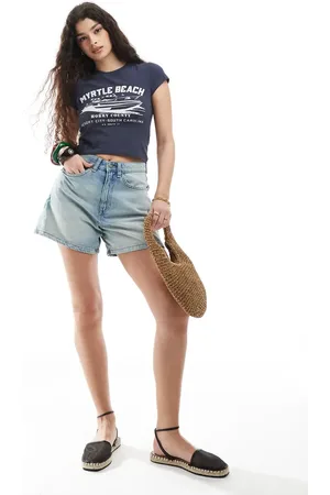 Cotton On High 90 s denim short in