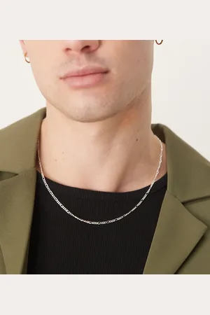 ASOS Sterling figaro chain necklace in