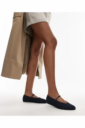 ARKET Mary jane denim ballet flats in indigo