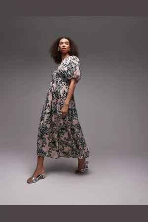 & OTHER STORIES Maxi dress with volume sleeves in floral print