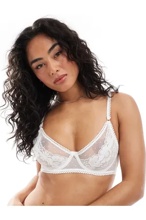 Cotton On Cotton On holly lace underwire bra with overlay in cream