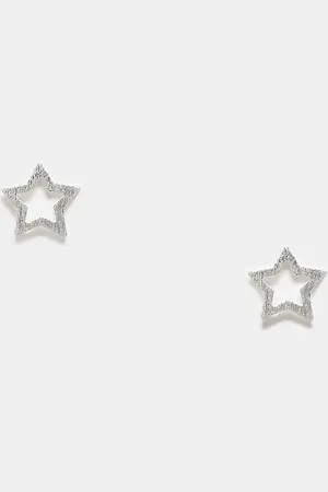 Kingsley Ryan Cutout star stud earrings in sterling