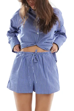 4th & Reckless Drawstring shorts co-ord in stripe