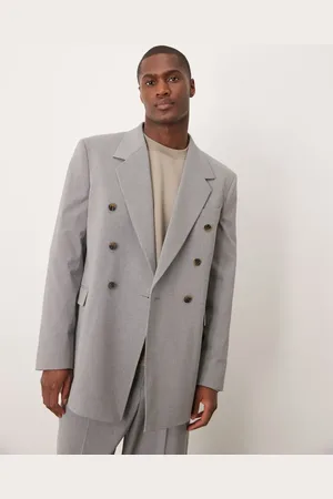 ASOS Relaxed suit jacket in pinstripe