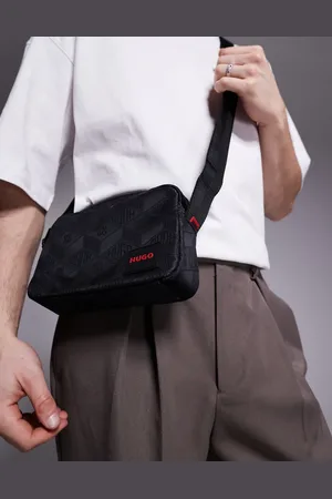 HUGO BOSS Ethon all over tonal logo crossbody bag in